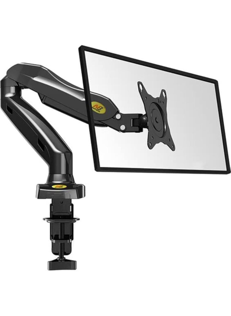 northbayou Adjustable Single Arm Monitor Holder with Shock Absorber, Desk Mount for 17–30 Inch Screens, Space Saving Design - Image 1